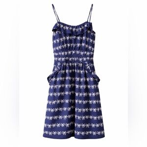 Size 2 Mark Jacobs Navy Silk Bow Dress